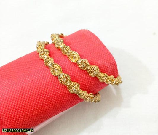 Gold plated bangles