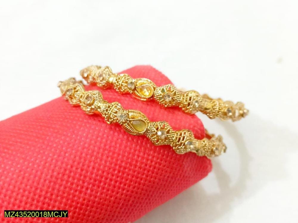 Gold plated bangles