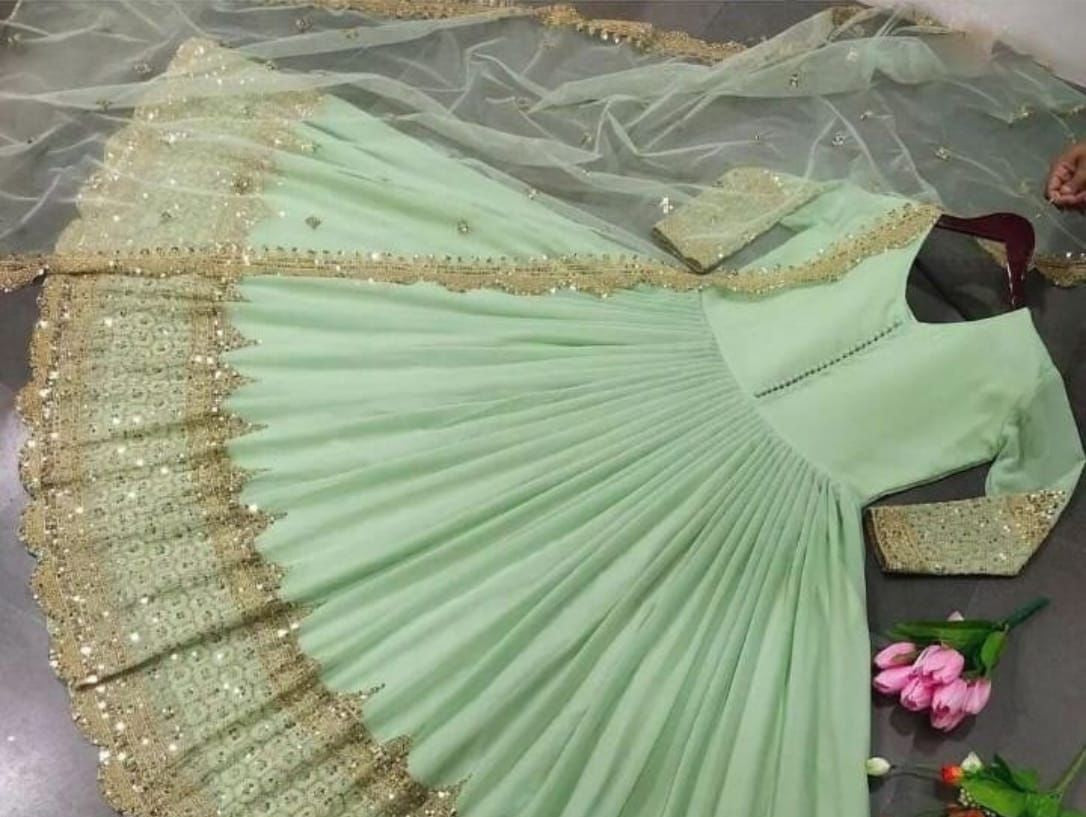 Long fancy frocks of samoze silk