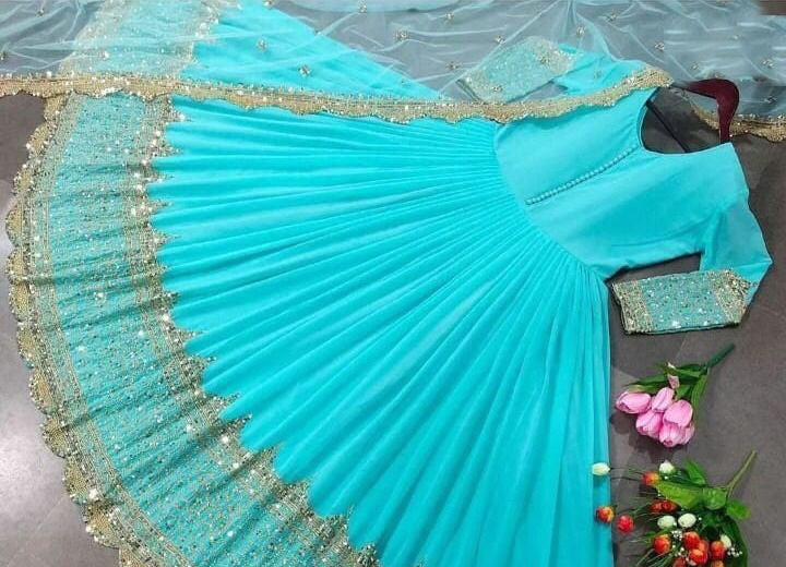 Long fancy frocks of samoze silk