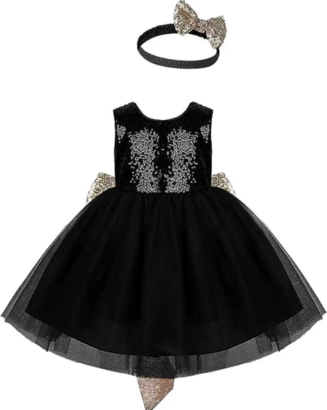 Black net frock