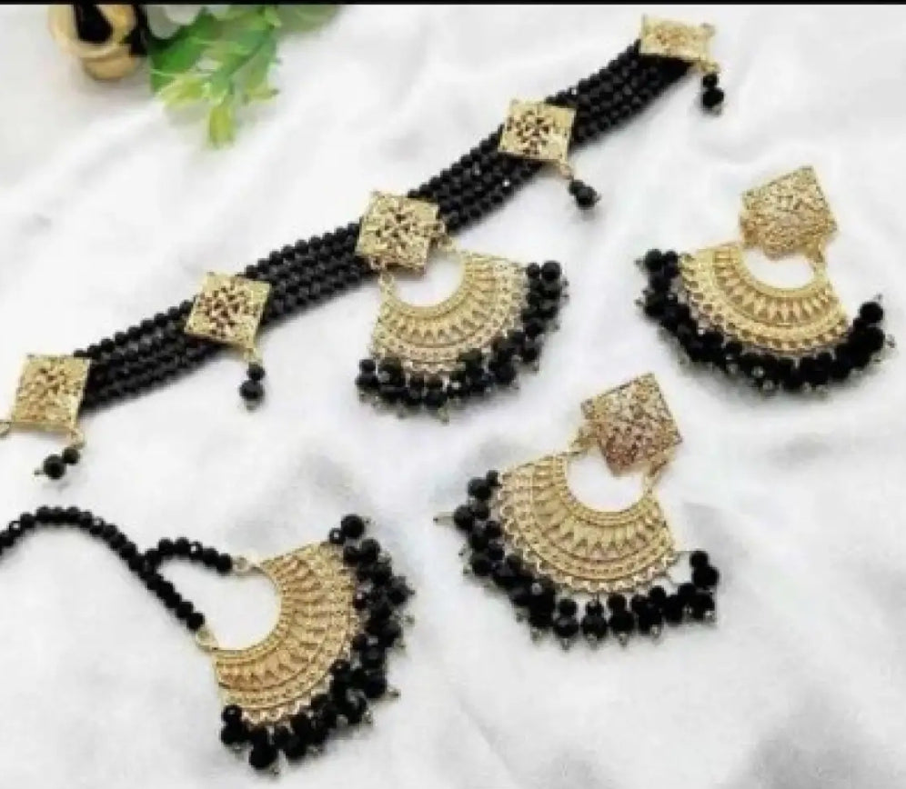 Pearls handmade heavy bridal set