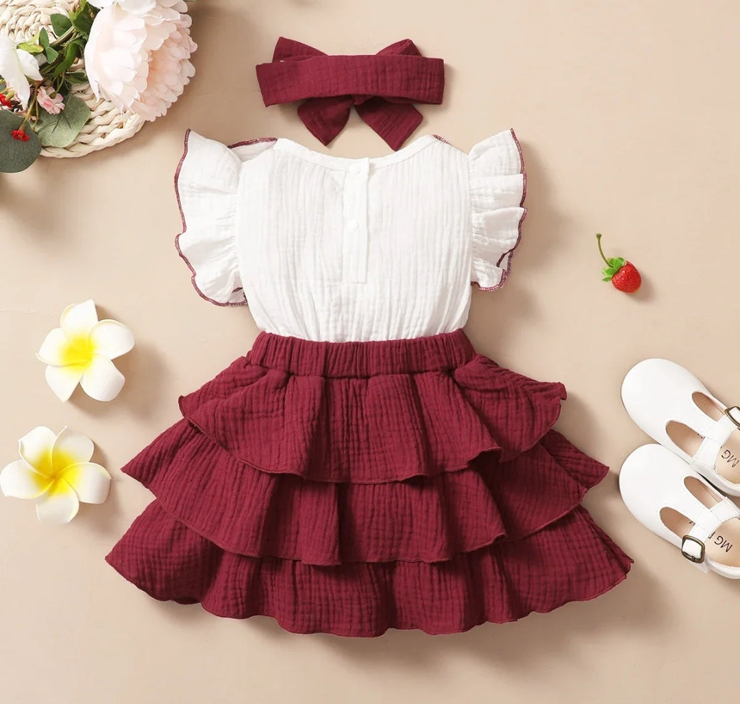 Baby bowknot ruffle dress